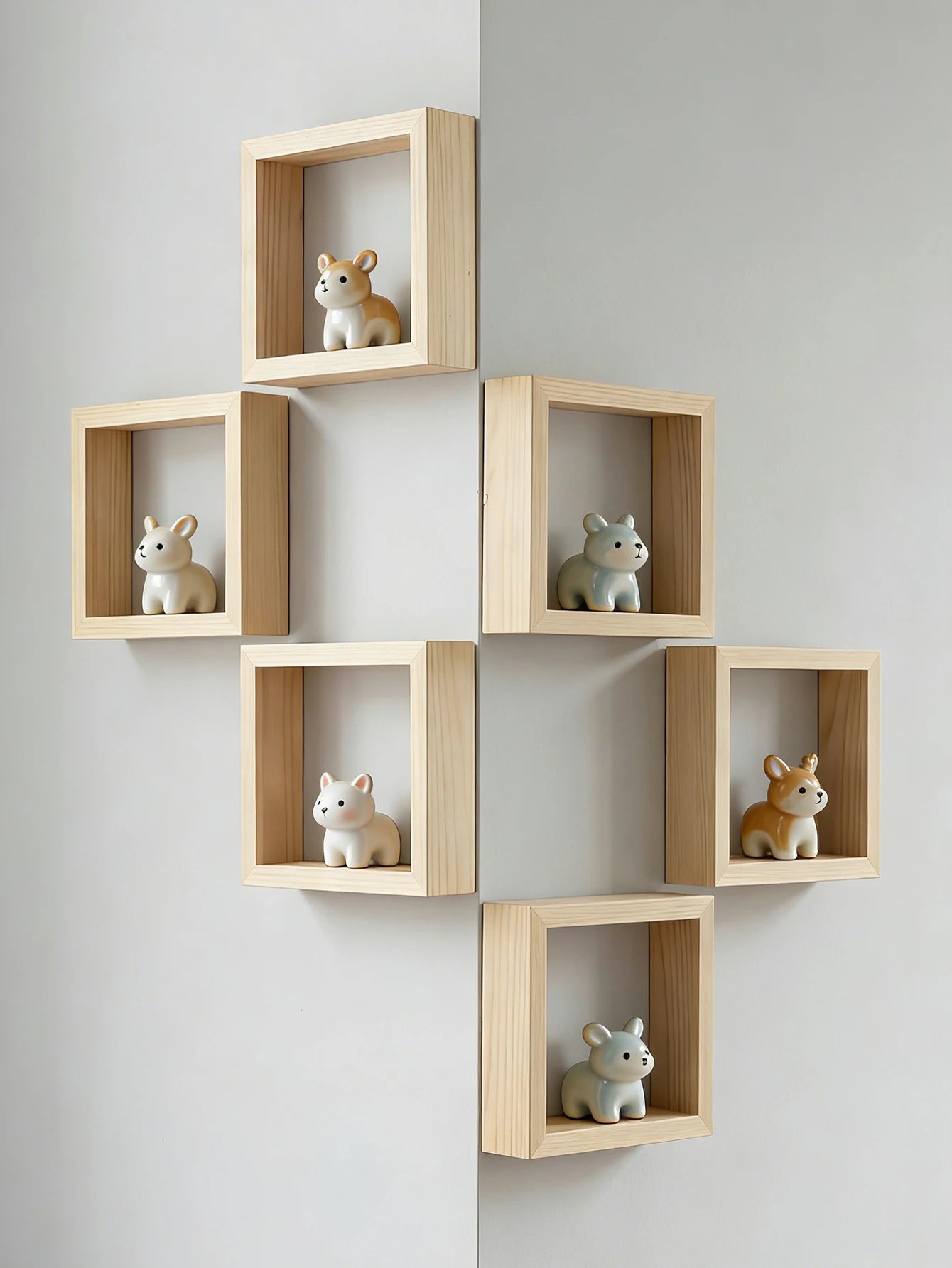 Wooden Cube Wall