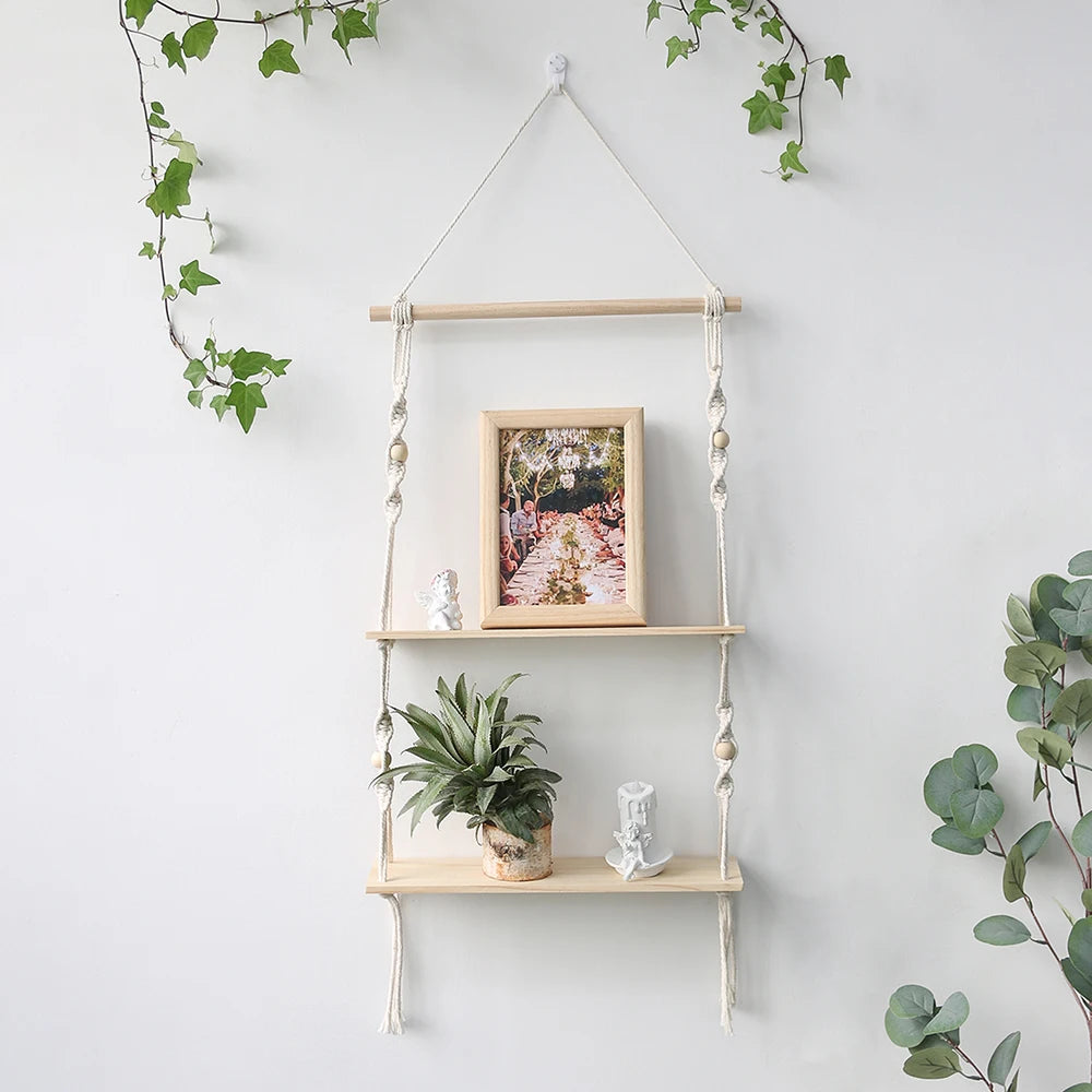 Wooden Wall Macrame