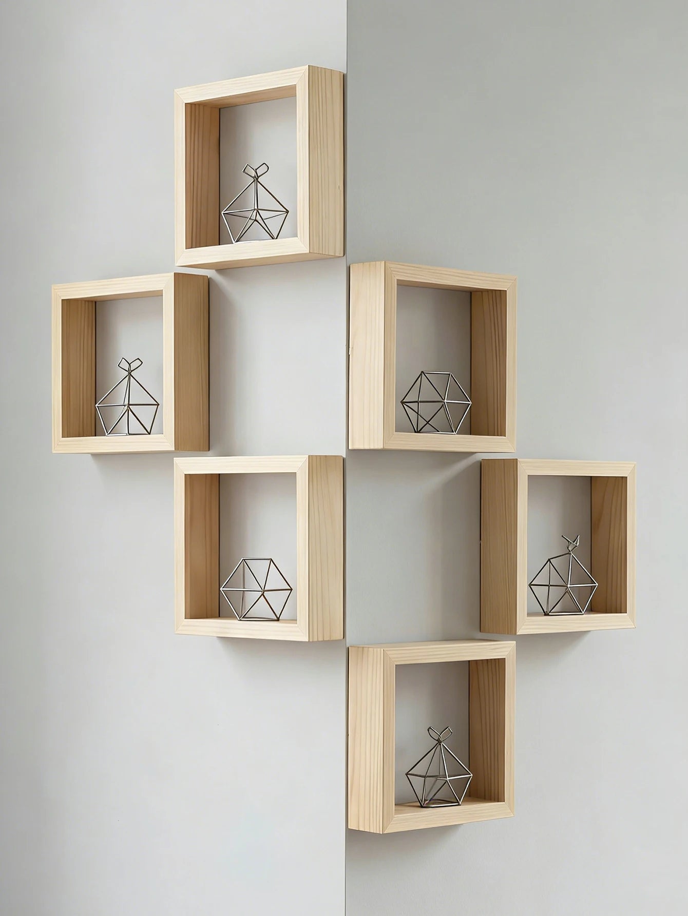 Wooden Cube Wall