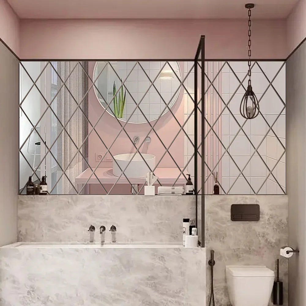 Diamonds Mirror Stickers