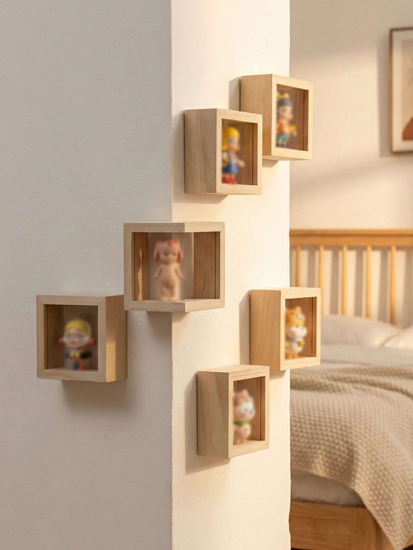 Wooden Cube Wall